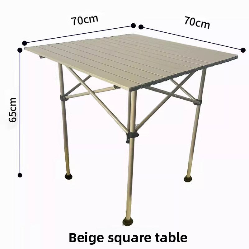 Adjustable Height Outdoor Folding Table