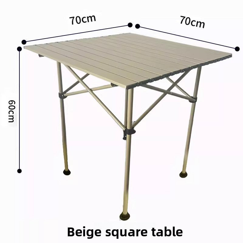 Adjustable Height Outdoor Folding Table