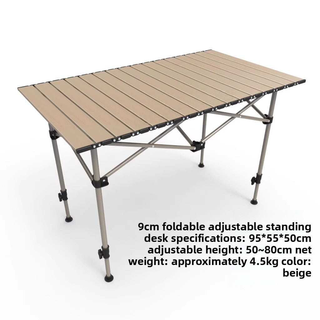 Adjustable Height Outdoor Folding Table