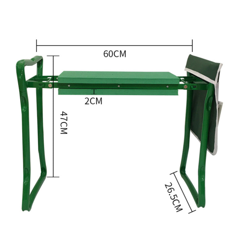 Outdoor folding kneeling pedal