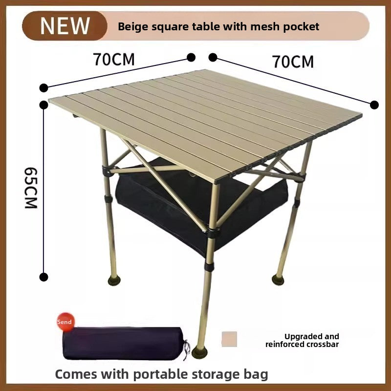 Adjustable Height Outdoor Folding Table