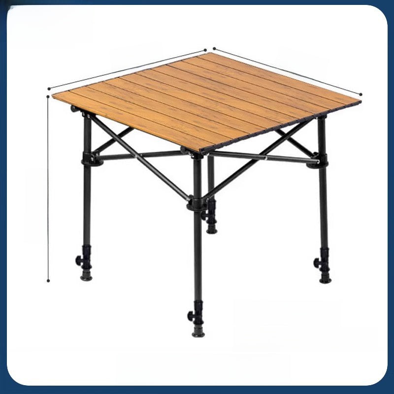 Adjustable Height Outdoor Folding Table