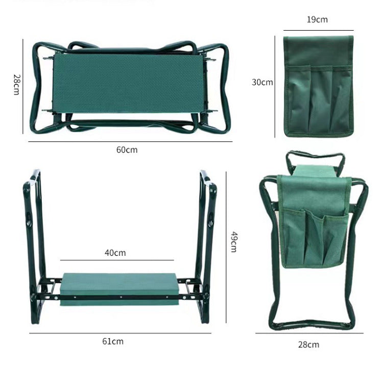 Outdoor folding kneeling pedal