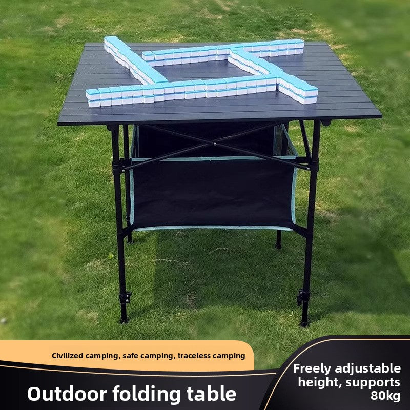 Adjustable Height Outdoor Folding Table