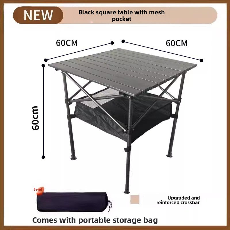 Adjustable Height Outdoor Folding Table